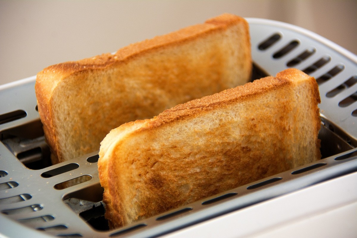 Toasted white bread