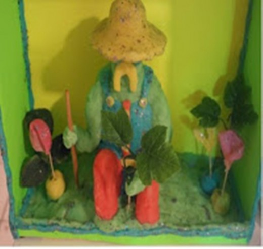 My project: The Man Who Planted Trees Playdough