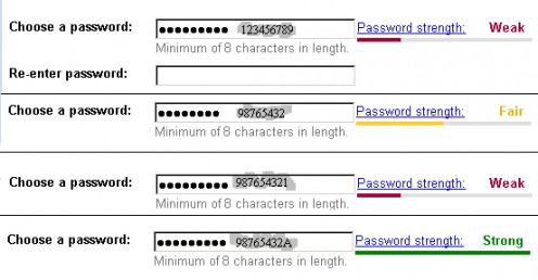 Use a mixture of numbers, letters and symbols to create a strong password.