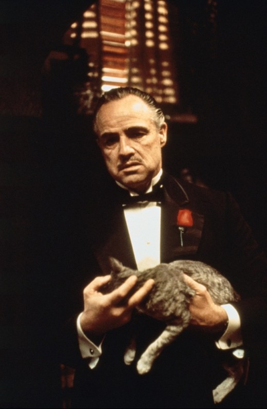 Brando and friend. “The Godfather.”