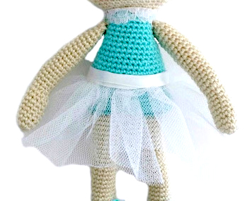 Cat Ballerina Amigurumi Doll - Free Crochet Pattern