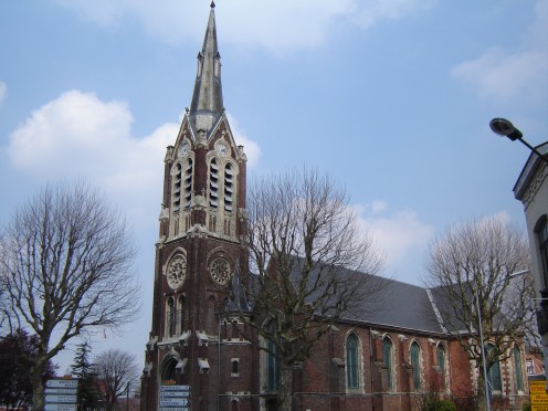 Eglise Saint-Martin in Bousbecque, Nord, Nord-Pas-de-Calais, France.