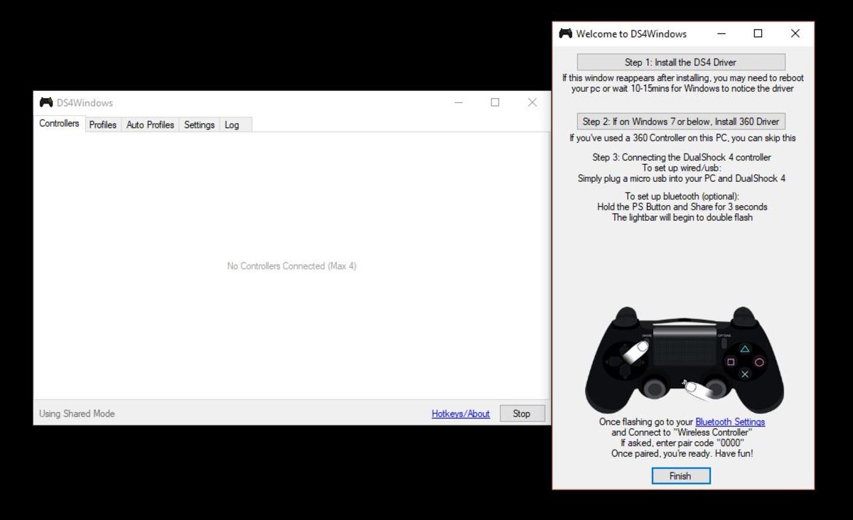 ds4windows controller connected but not working