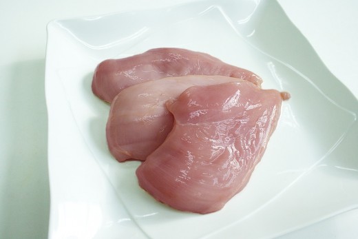 Food poisoning is more likely to come from chicken or meat products.