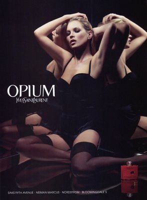 Vintage Kate Moss Campaign for YSL Opium