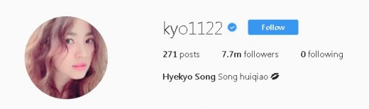 Song Hye Kyo Instagram