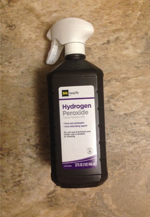 Hydrogen Peroxide - Milder than bleach