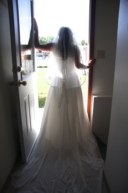 My daughter on her wedding day