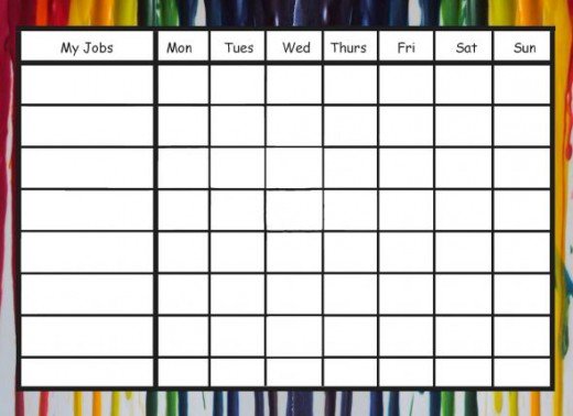 Responsibility Chart Printable