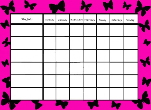 Stupendous image with free chore chart printable Decisive image for free chore chart printable