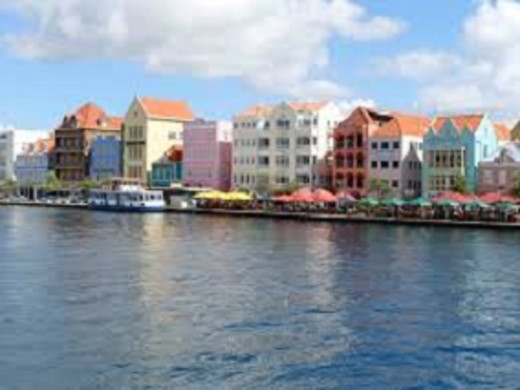 One of Curacao's scenic harbours.