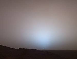 Martian Sunset By Spirit Rover.