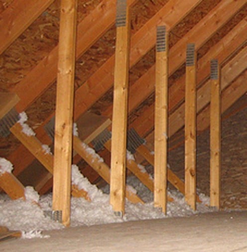Make sure there is no insulation covering rafter vents.
