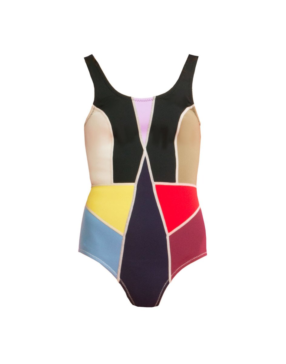 Check out a variety of incredible and trendy color block swimsuits