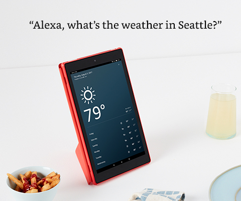 The all-new Fire HD 10 tablet comes with hands-free Alexa mode. This will allow your dad to do various tasks without having to lift a finger. All he needs to do is say what he wants done, and Alexa will take care of it for him