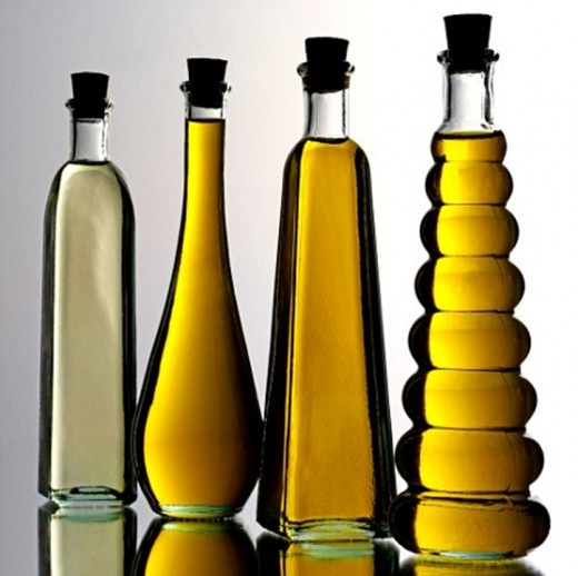 Grapeseed oil, olive oil, and other nourishing oils for your skin.