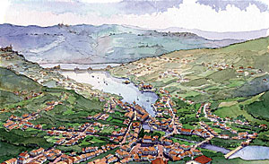 Artistic view of Lavasa's first town, Dasve