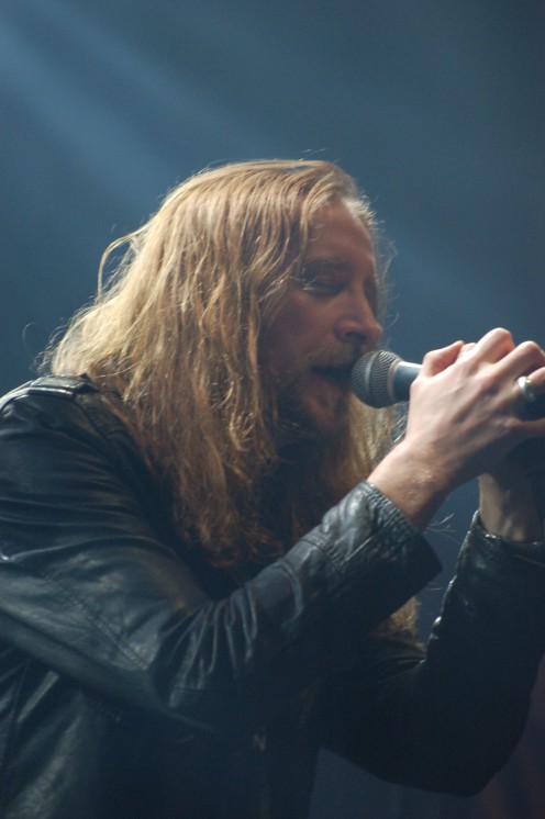 Paradise Lost vocalist Nick Holmes is seen here performing LIVE in 2007 at a festival called Metalmania.