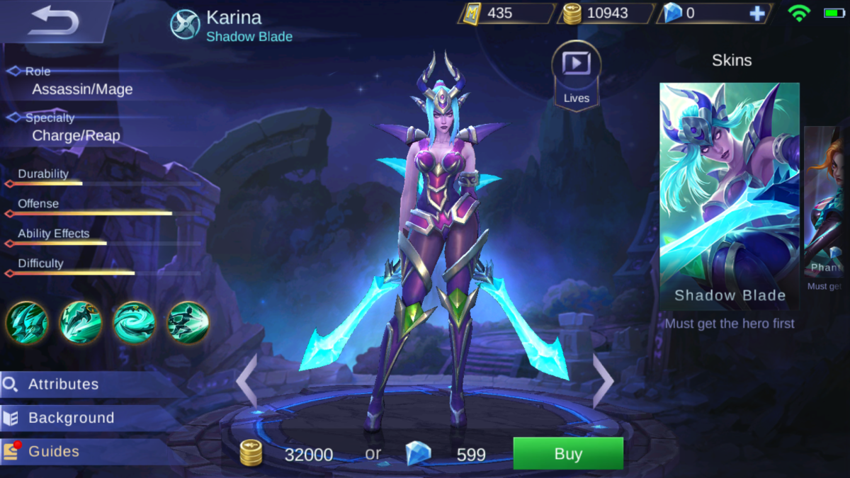 Mobile Legends Karina S Skills And Abilities Guide Levelskip