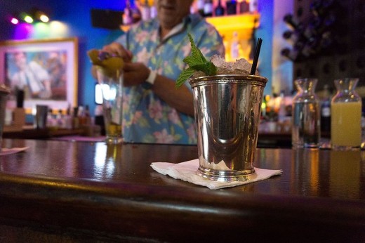 Purists will insist that a Mint Julep be made in a silver cup, photo by Jami430