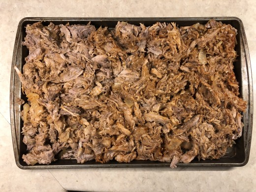 Spread the pork out and bake some of that liquid off!