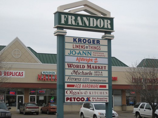 The Frandor entrance sign: where it all began