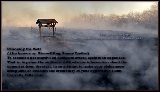 Poisoning the Well or Smear Campaigns Poisoning the Well or Smear Campaigns