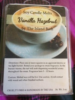 Home Fragrance Reviews: The Island Bath & Body Vanilla Hazelnut Scented Wax Cubes
