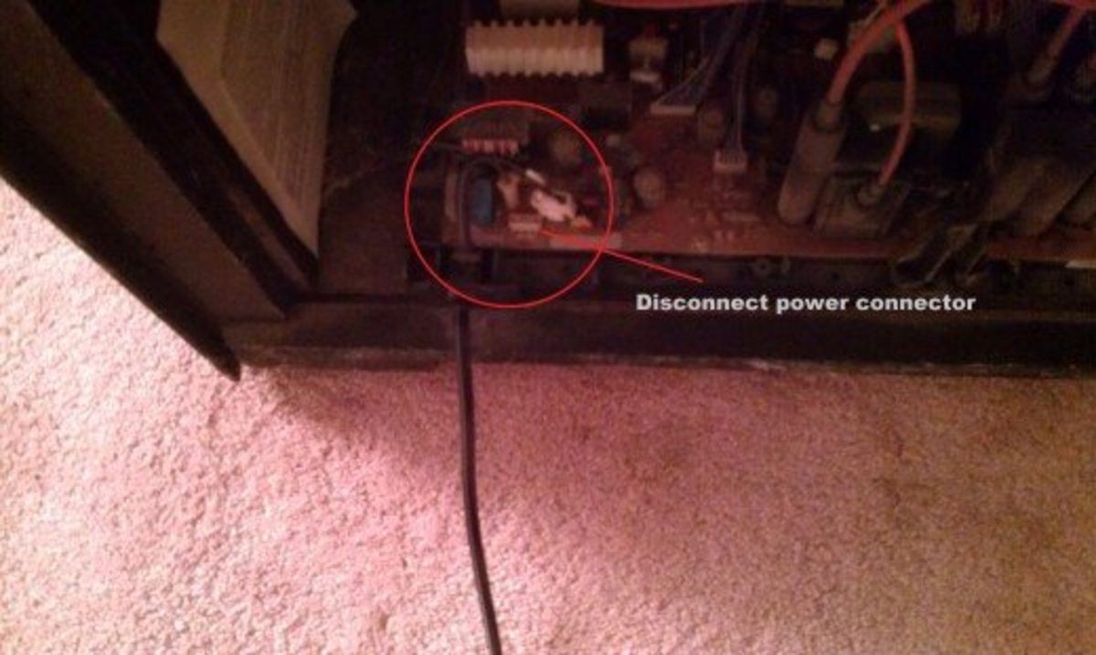 Fig 3. Disconnecting Power Cord