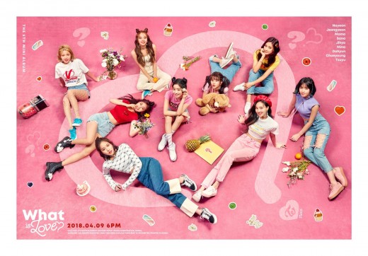 "What Is Love" is the fifth mini-album by JYP Entertainment K-pop girl group Twice. This is one of the featured images provided in their hardcopy album.