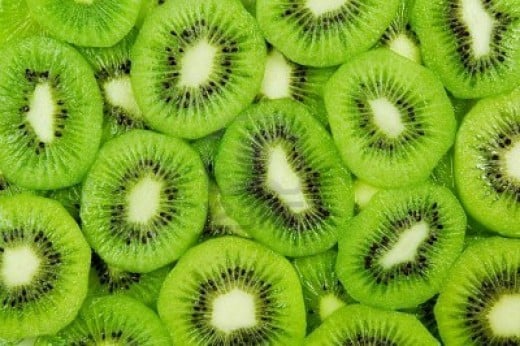 Kiwi is a tasty, sweet and sour fruit that can be enjoyed by itself, in fruit salad, and even  in fruit tarts! 