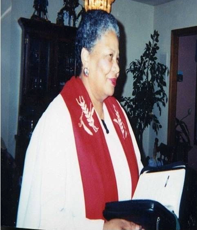 Rev. Margaret Minnicks, Licensed, 1995; Ordained Minister of Christian Education, 1996. BA English and Literature, MA Christian Education, MDiv Theology