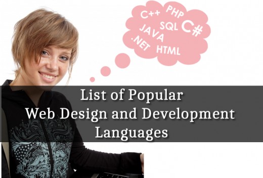 List of Popular Web Design and Development Languages