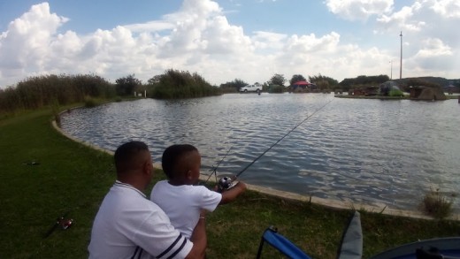 Father and Son Fishing
