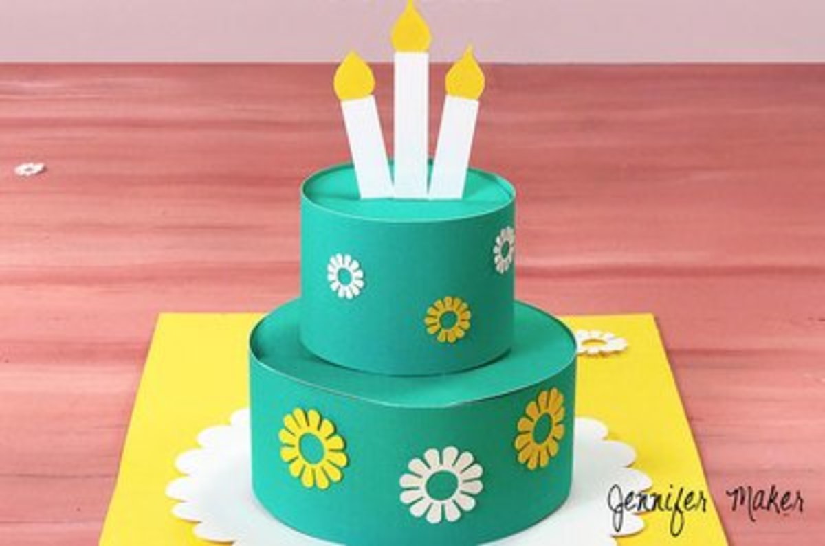 36 Diy Ideas For M!   aking Pop Up Cards Feltmagnet - birthday cake card
