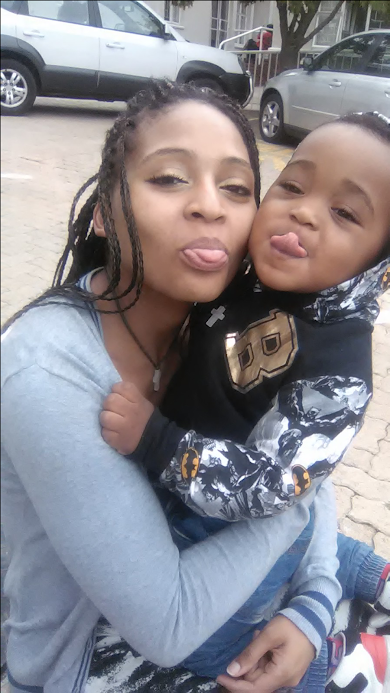 Single mom and son