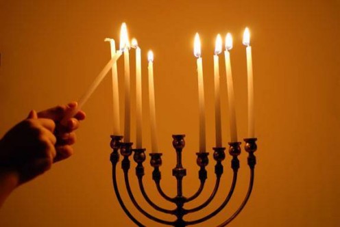 Candles used at Jewish religious ceremony