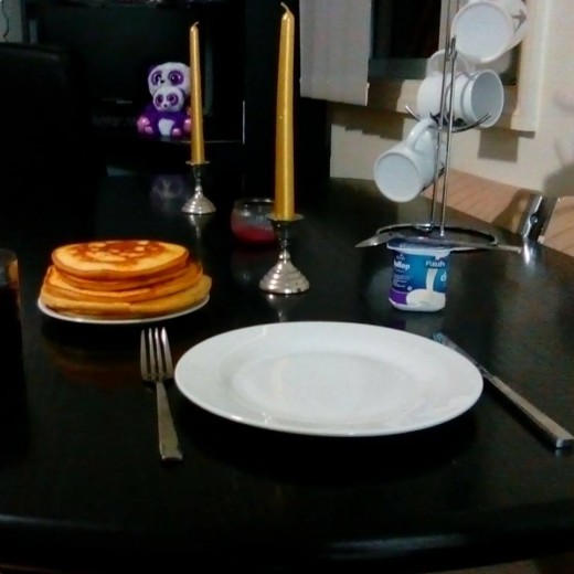Pancakes and Cream.. Perfect! 