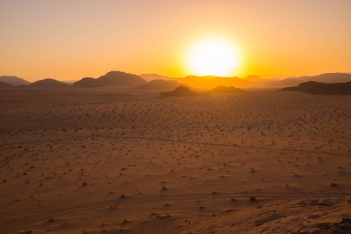 Sunset over Wadi Rum 