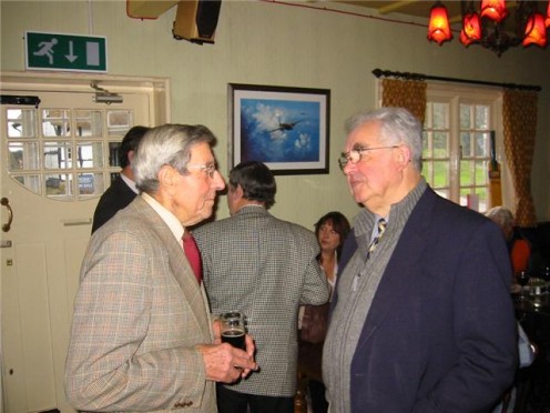 Ben celebrating his 90th birthday with his nephew David.