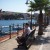 Siting watching the word go by at Cales Fonts