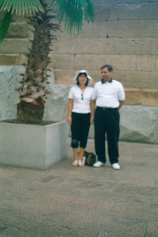 Outside the Temple of Dendur, September 2001.