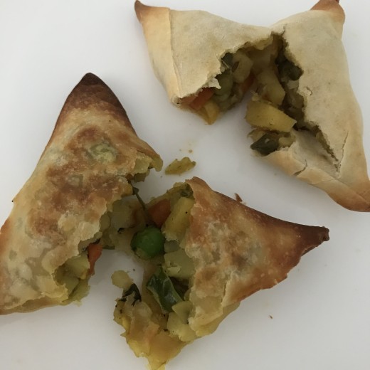 Air Fried Vegetable Samosa's