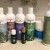 Young Living lotion, shampoo, deodorant, conditioner, peppermint oil, and Deep Relief pain reliever