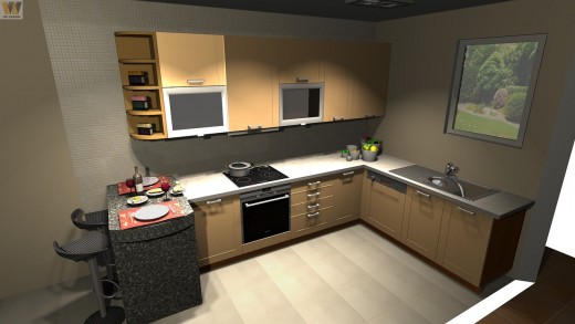 L-Shaped Kitchen Design