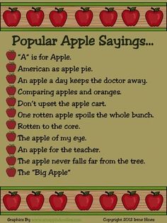 Apple Sayings