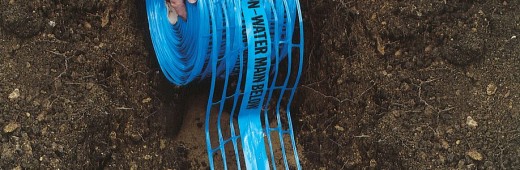 An example of markers for water pipes