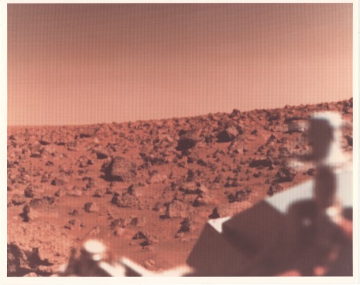 Surface of Mars as viewed from the Viking probe of the 1970's.