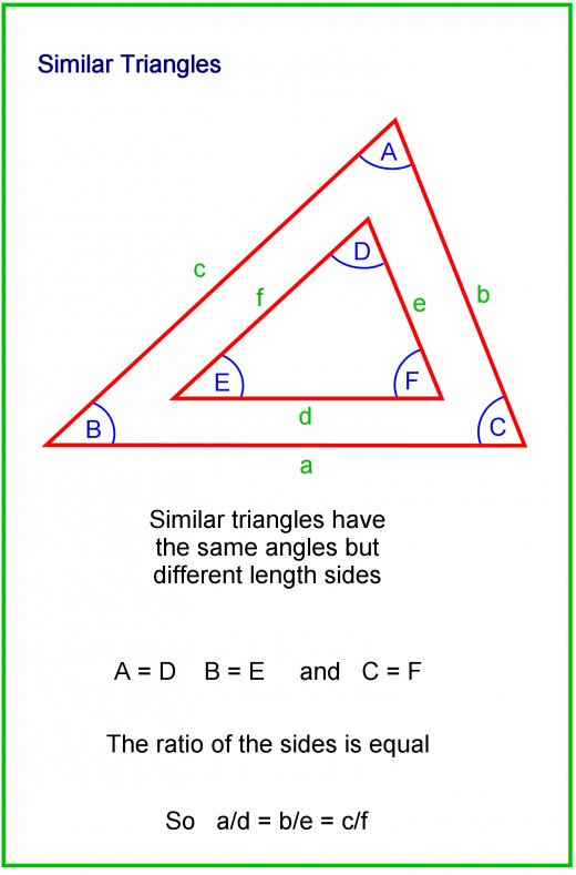 How To Calculate The Sides And Angles Of Triangles Owlcation 5075