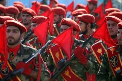 Iranian military parade.